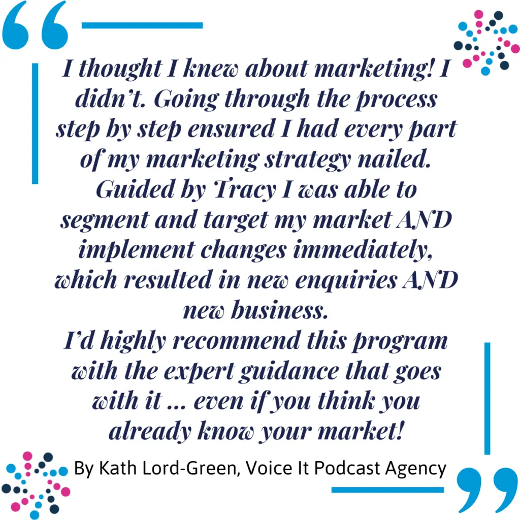 A client testimonial from Your Fairy Podmother, Kath Lord-Green, from Voice It Podcast Agency.